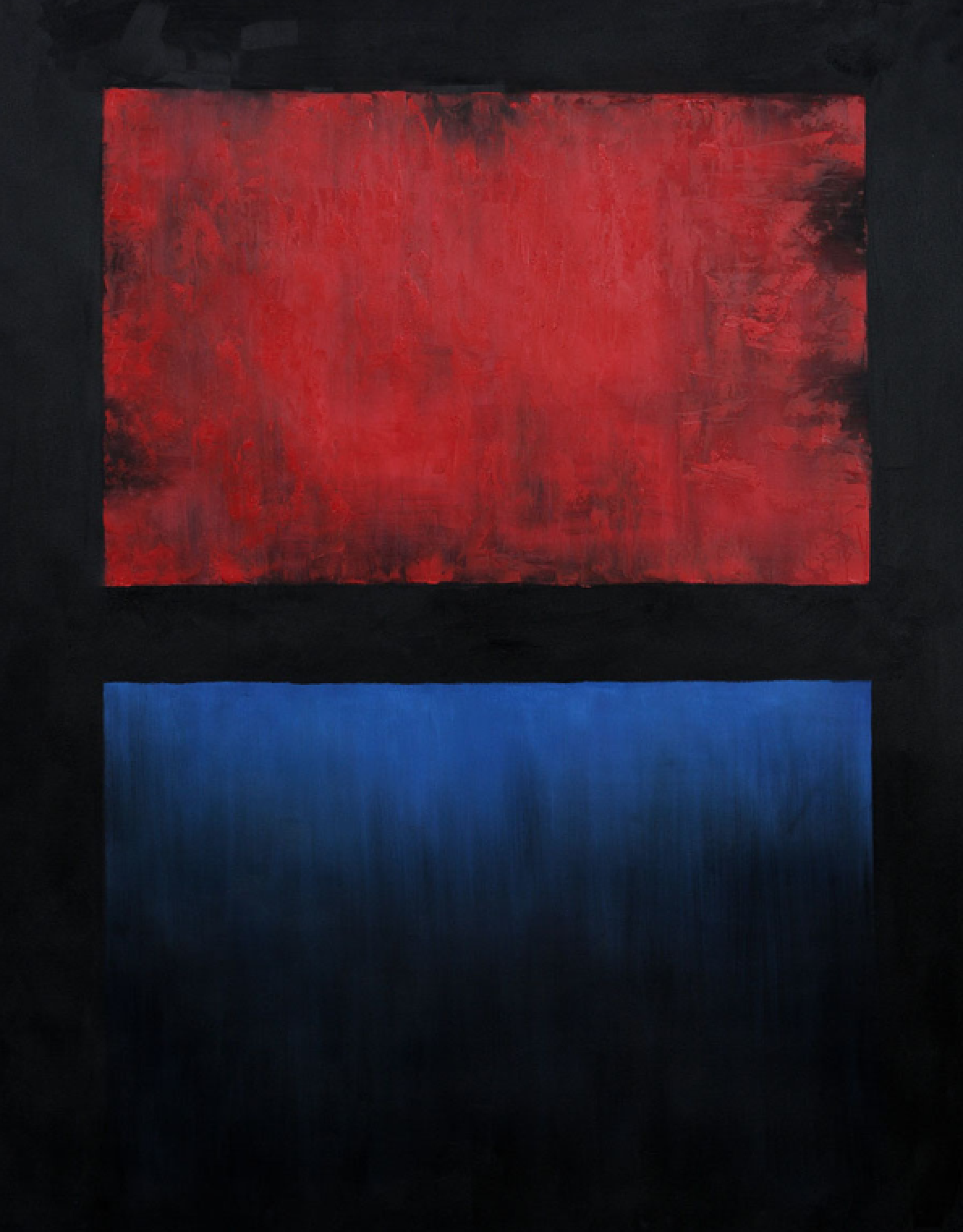 Rothko - Red & Blue on Black